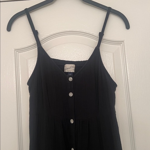 Universal Thread Black Tiered Maxi Dress with Button Detail Size XS - Picture 4 of 10
